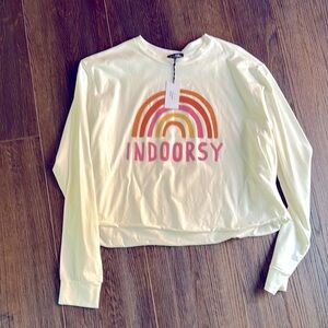 NWT “Indoorsy” Long Sleeve Shirt - Large